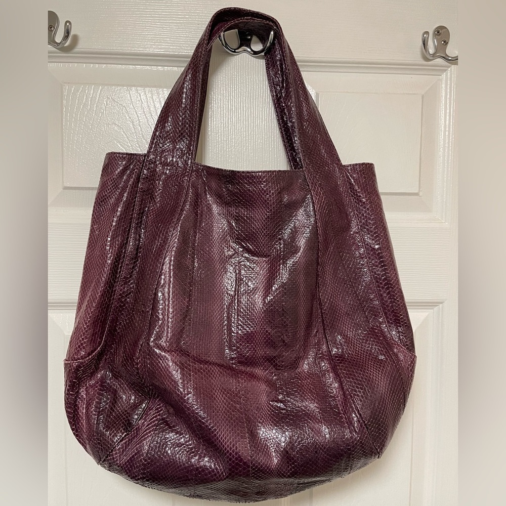 Snakeskin Hobo Bag